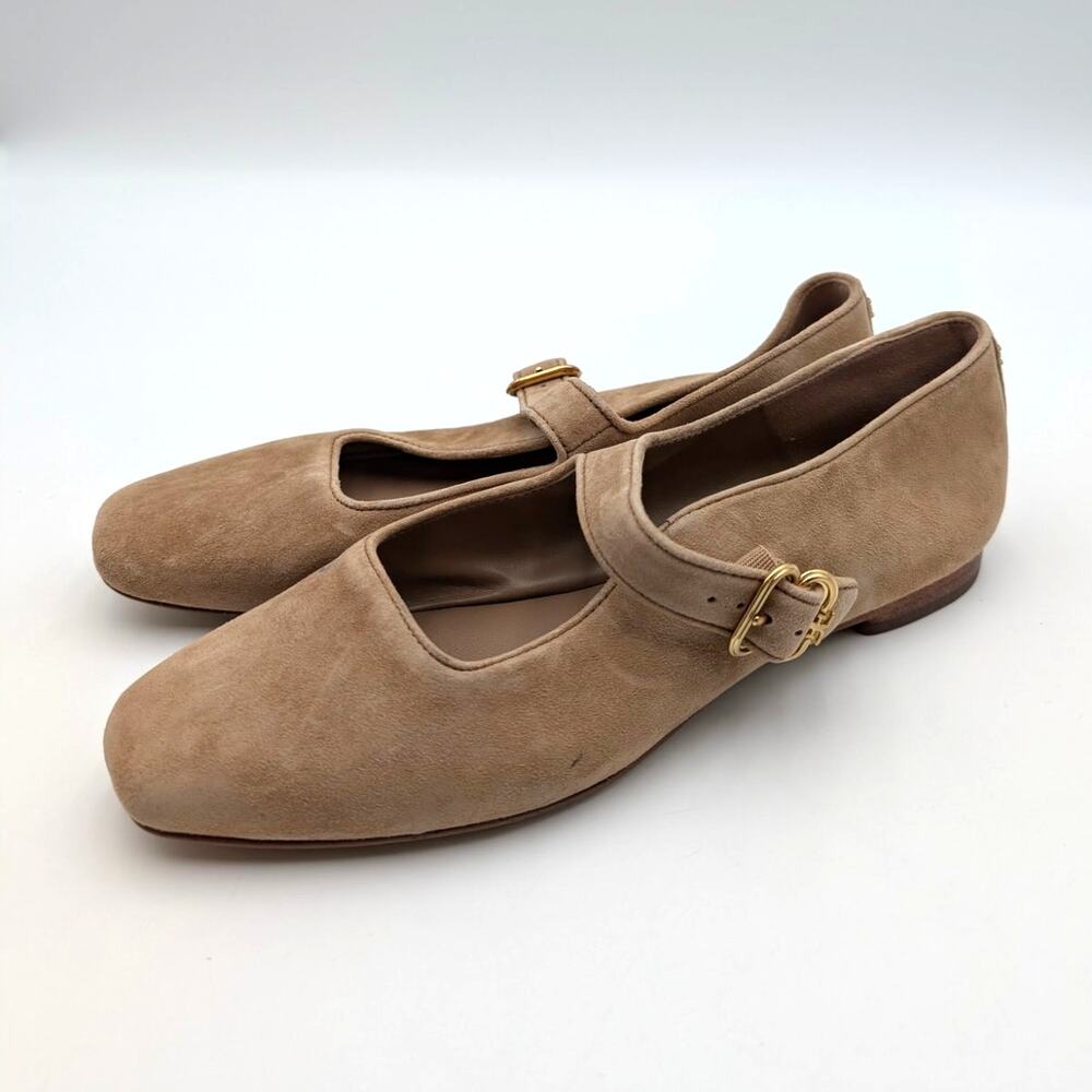 Sam Edelman Michaela Mary Jane Flat Women's Cyprus Tan Size US8.5M EU39
